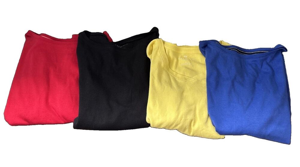 Lot Of 4 Talbots Petites 3/4 Sleeve T-shirts Size P/XS Casual 100% Pima Cotton